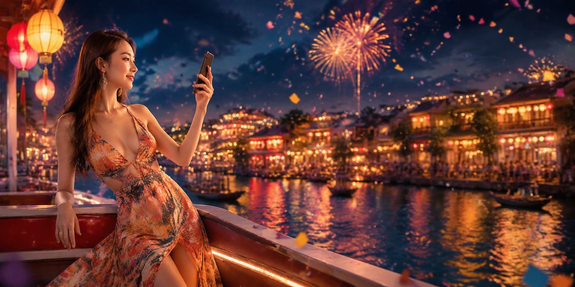 Đèn lồng lung linh Hà Nội gợi hình ảnh may mắn và kỳ vọng của người chơi xổ số trực tuyến